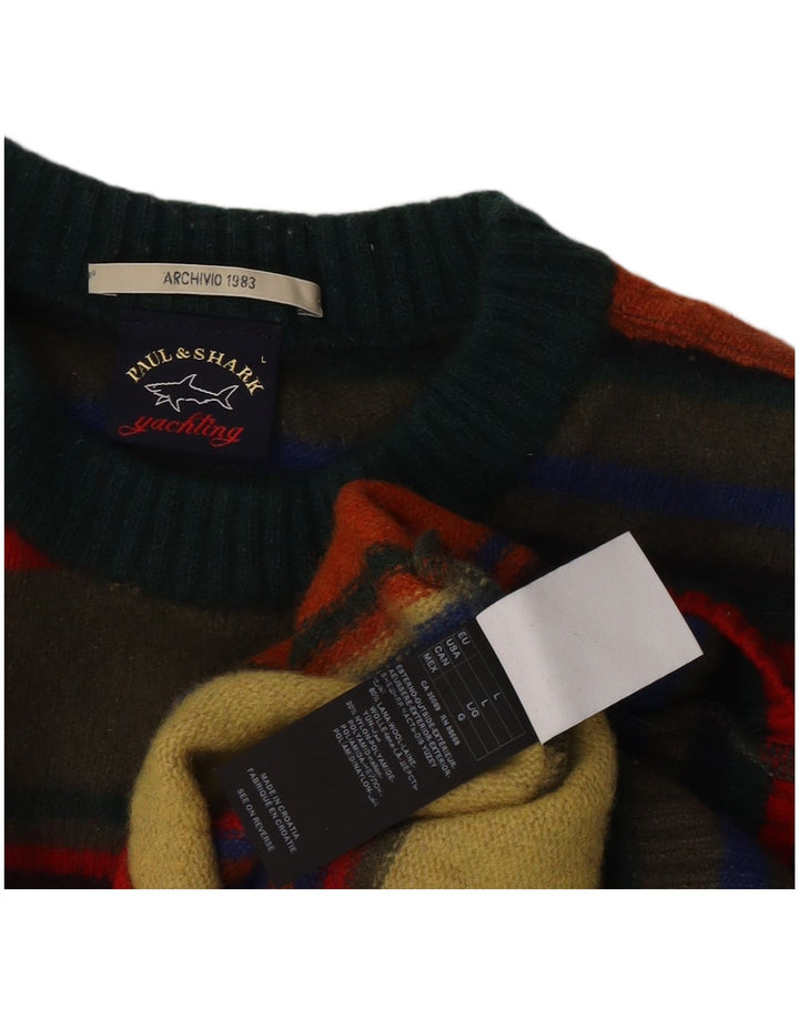 Paul & Shark Damen-Pullover mit Rundhalsausschnitt, Gr. 42, Größe L, mehrfarbig