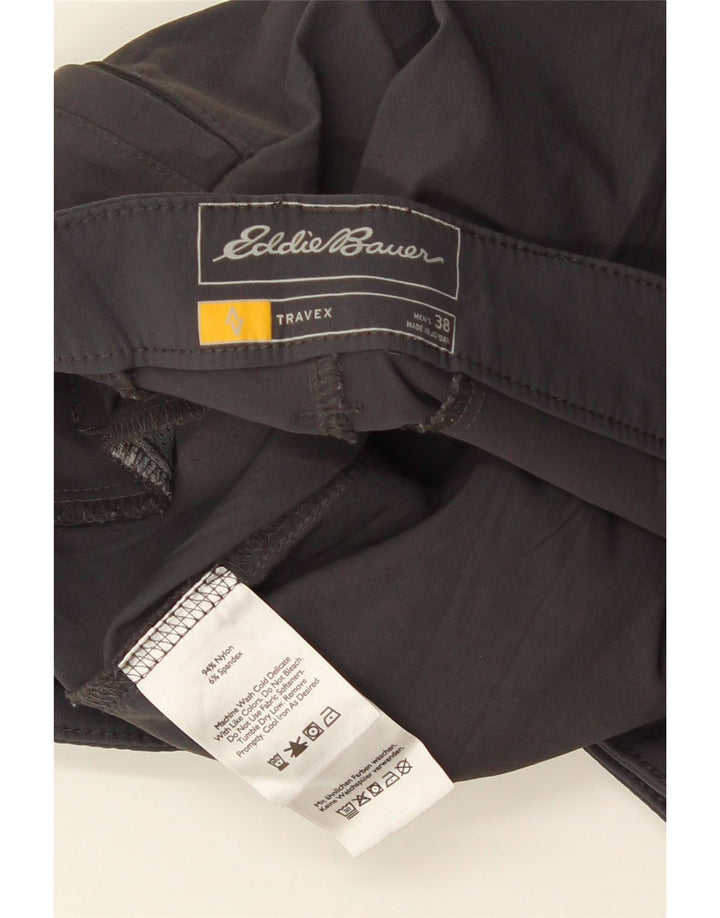 Eddie Bauer Herren Chinoshorts W38 XL Graues Nylon