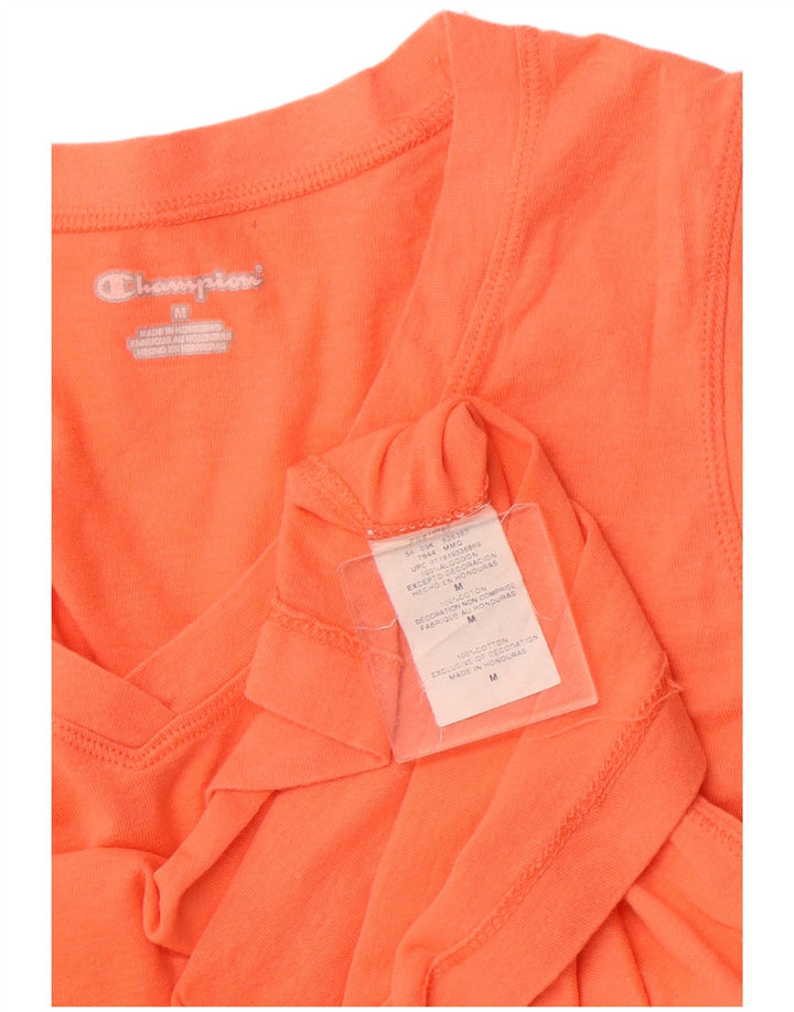 CHAMPION Damen Weste Top UK 14 Mittelorange Baumwolle