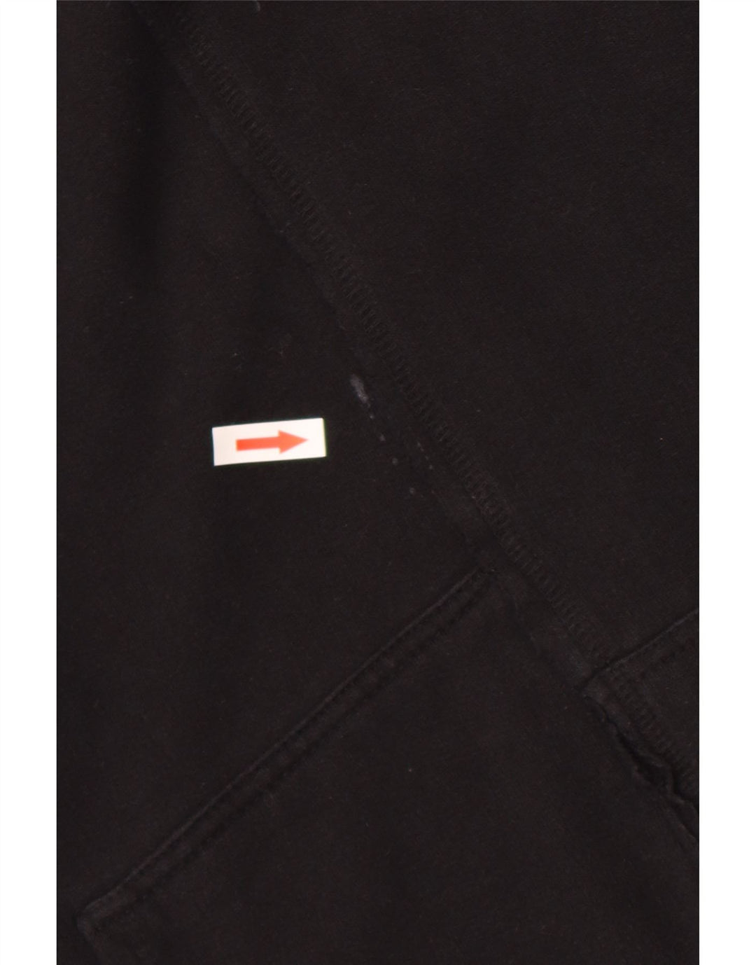 Zara Herren-Kapuzenpullover, groß, aus schwarzer Baumwolle