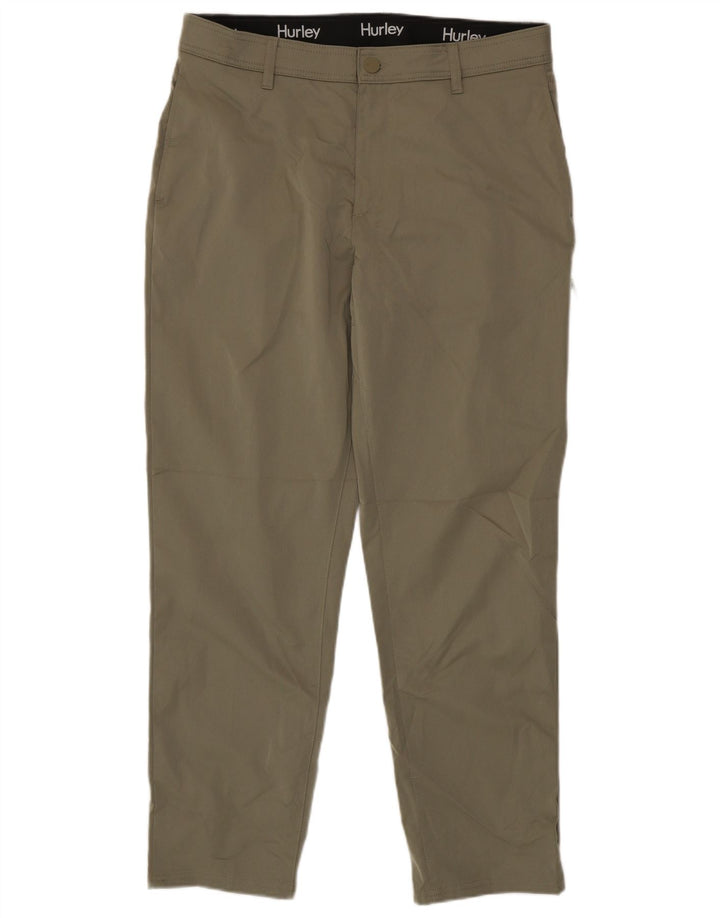 Hurley Herren Tapered Chino-Hose W36 L32 Khaki Polyester