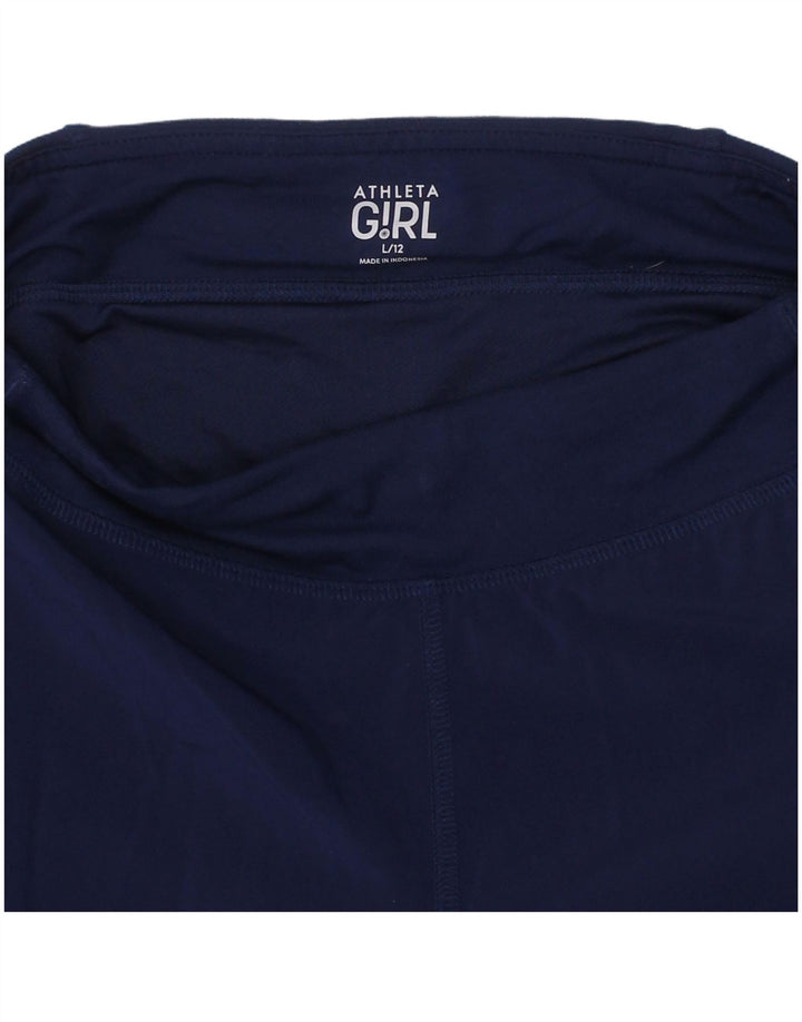 ATHLETA Sportshorts für Mädchen, 11–12 Jahre, Größe L, Marineblau, Polyester