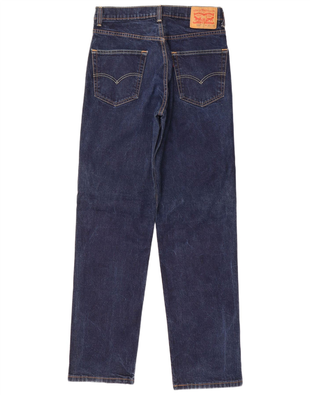 Levi's Herren 550 Straight Jeans W32 L34 Marineblaue Baumwolle