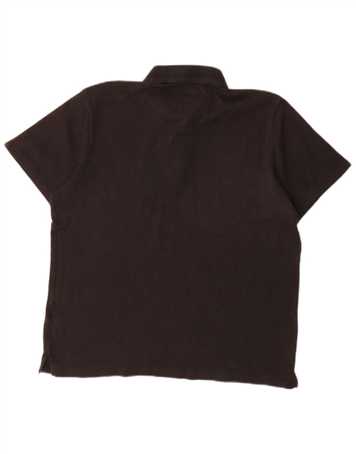 Dkny Herren-Poloshirt, groß, schwarze Baumwolle