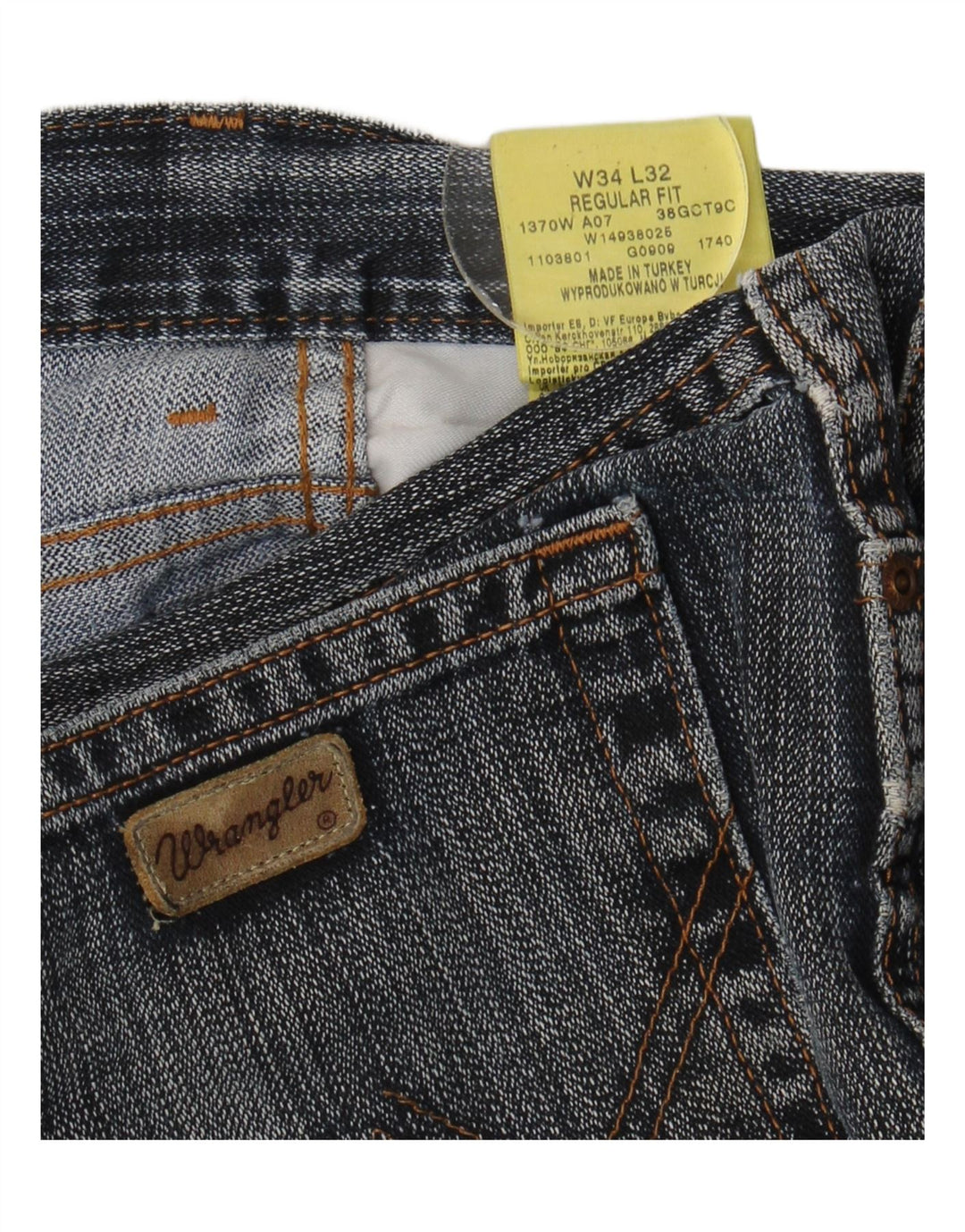 Wrangler Herren-Jeans mit normaler Passform, gerade Passform, W34, L32, Blau, Baumwolle