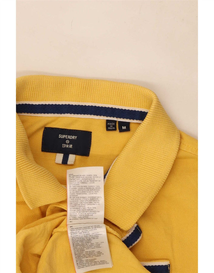 Superdry Herren-Poloshirt aus mittelgelber Baumwolle