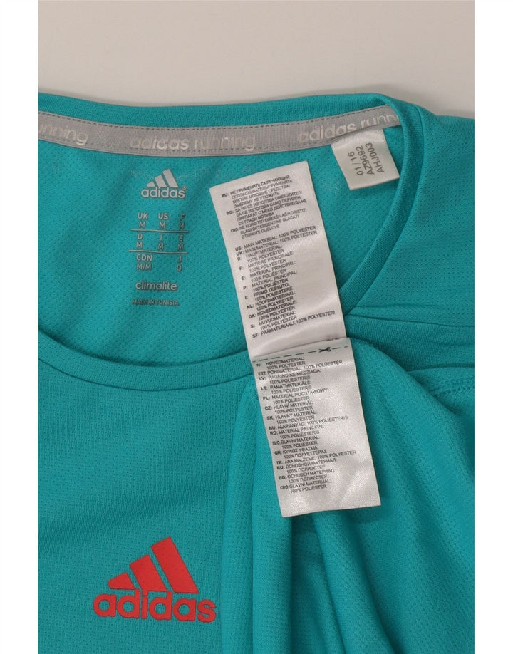 Adidas Herren Roma Graphic T-Shirt Top Medium Türkis Polyester