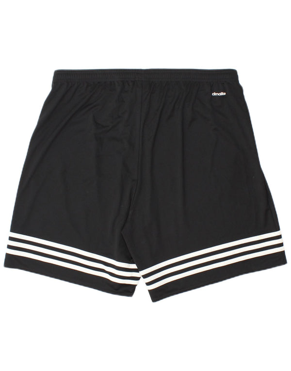 Adidas Herren Sport Shorts XL W38 L7 Schwarz gestreift Polyester Sport