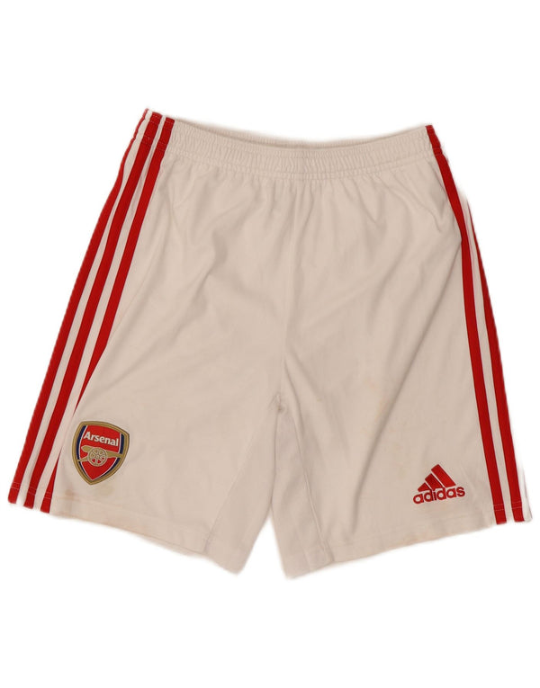 Adidas Arsenal Grafik-Sportshorts für Jungen, 13–14 Jahre, weißes Polyester