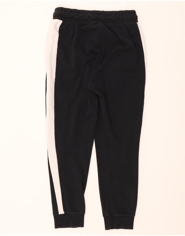 PUMA Damen Trainingshose Jogger UK 6 XS Schwarz Colourblock Baumwolle