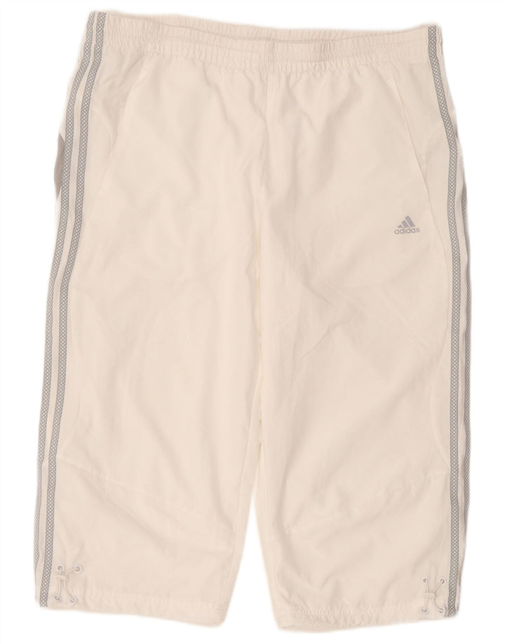 Adidas Herren Climalite Sport Shorts Großes weißes Polyester