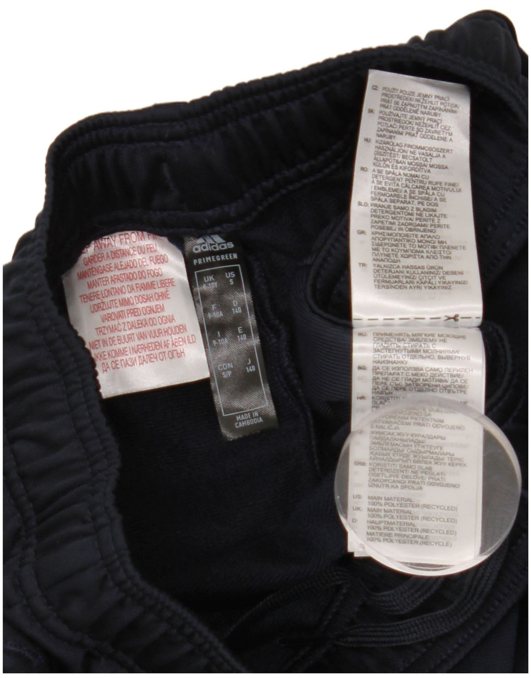 ADIDAS Primegreen Trainingshose für Jungen, 9–10 Jahre, marineblaues Polyester