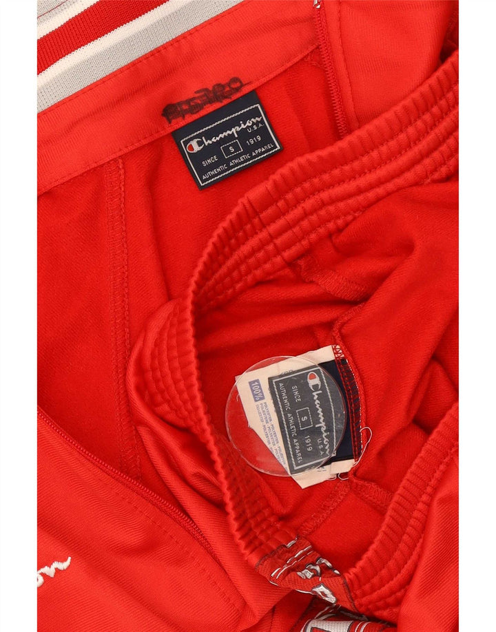 Champion Herren-Trainingsanzug mit Grafik, klein, rot, Farbblock-Polyester