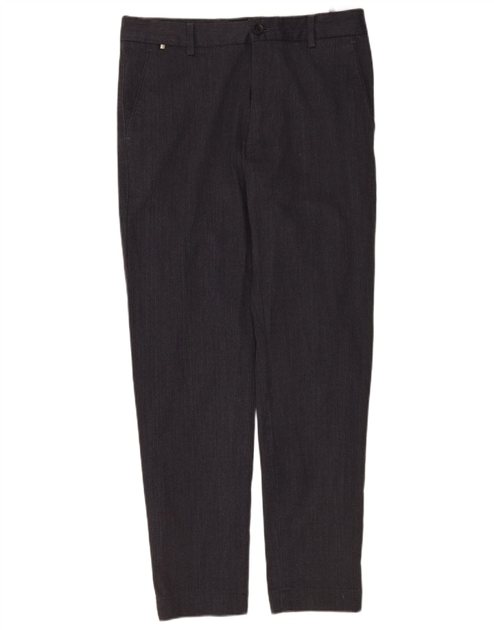 Hugo Boss Herren Kane Regular Fit Chinohose W30 L32 Grau Polyester