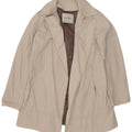 Zara Damen offener Trenchcoat UK 16 Large Off White