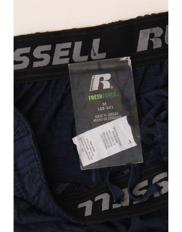 Russell Athletic Herren-Sportshorts, Mittelgroßes marineblaues Colourblock-Polyester