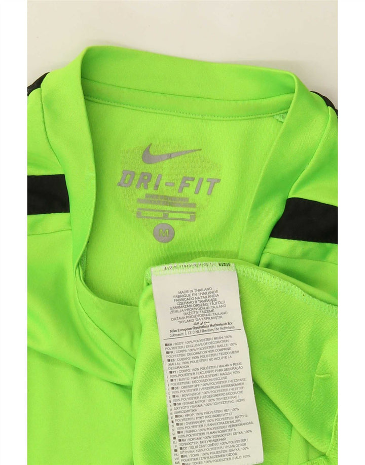 Nike Herren Dri Fit T-Shirt-Oberteil Mittelgrünes Farbblock-Polyester