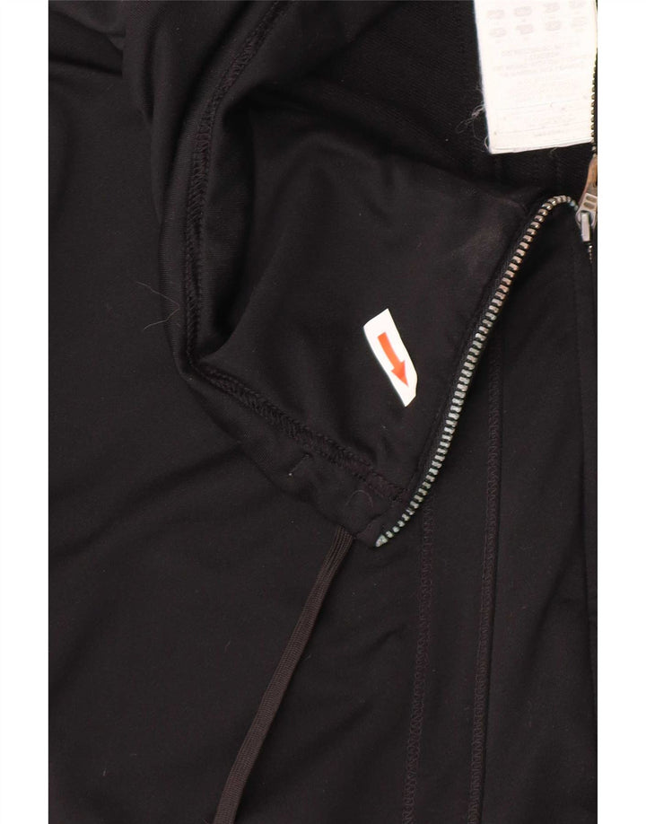 Adidas Damen Clima 365 Trainingsanzug Top Jacke UK 14 Medium Schwarz Polyester