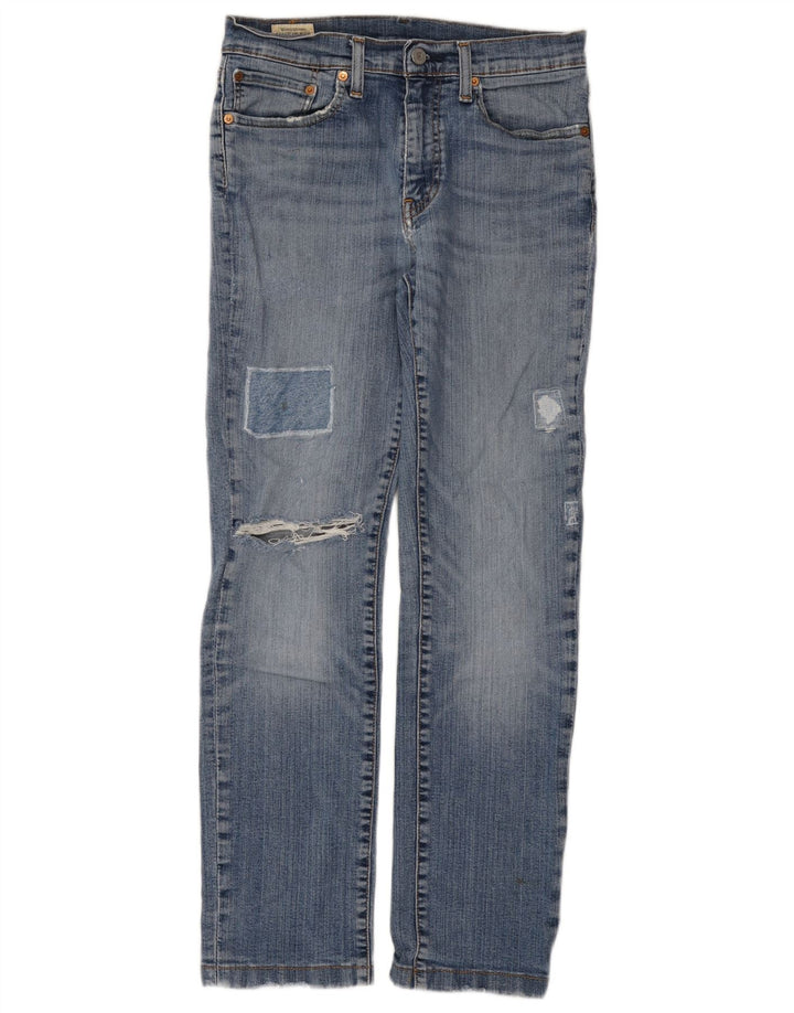 Levi's Herren Distressed Slim Jeans W31 L29 Blaue Baumwolle