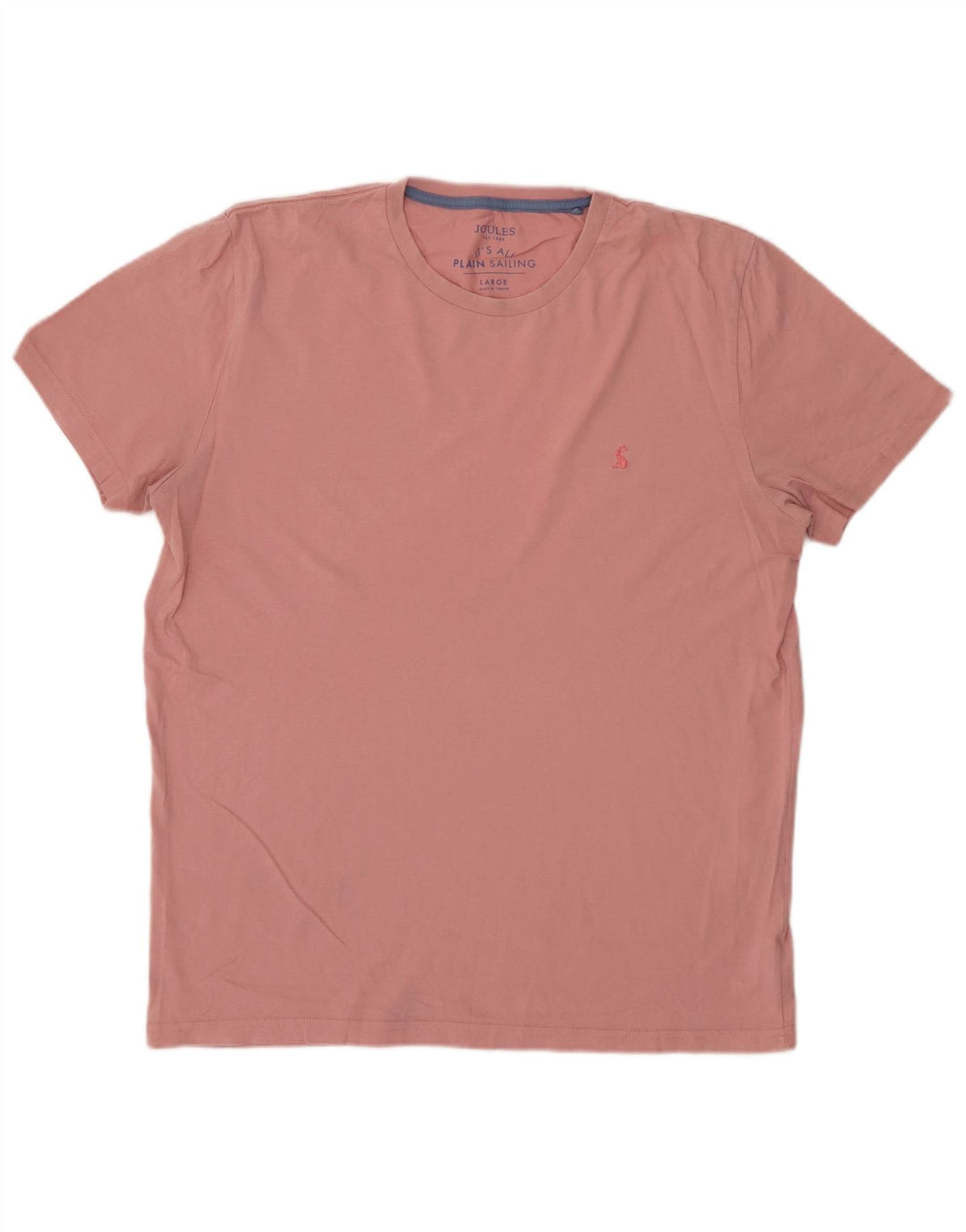 JOULES Herren T-Shirt Top Large Rosa Baumwolle