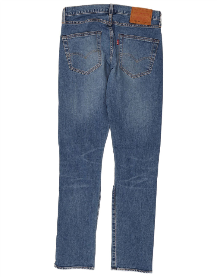 Levi's Herren 501 Distressed Straight Jeans W28 L32 Blaue Baumwolle