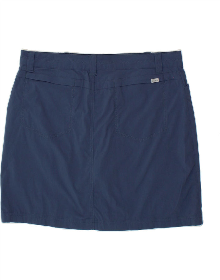EDDIE BAUER Womens Mini Skirt US 10 Large W34 Blue Nylon Vintage Eddie Bauer and Second-Hand Eddie Bauer from Messina Hembry 