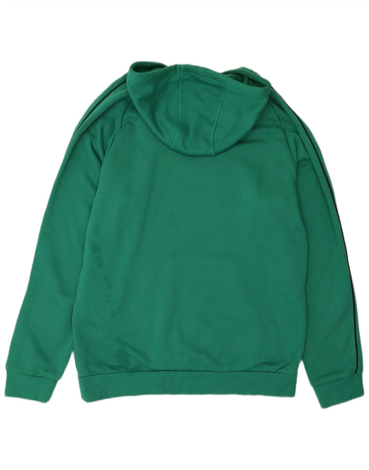 Adidas Herren Kapuzenpullover, groß, türkisfarbene Baumwolle