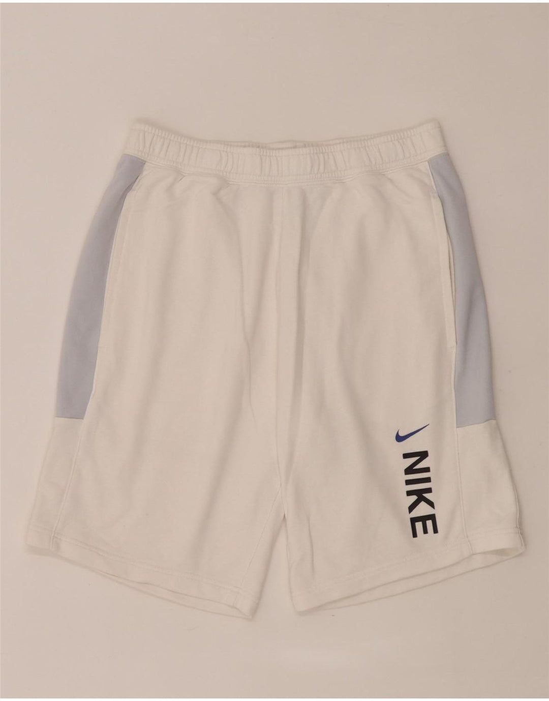 Nike Herren-Sportshorts mit Grafik, mittelweiße Colourblock-Baumwolle