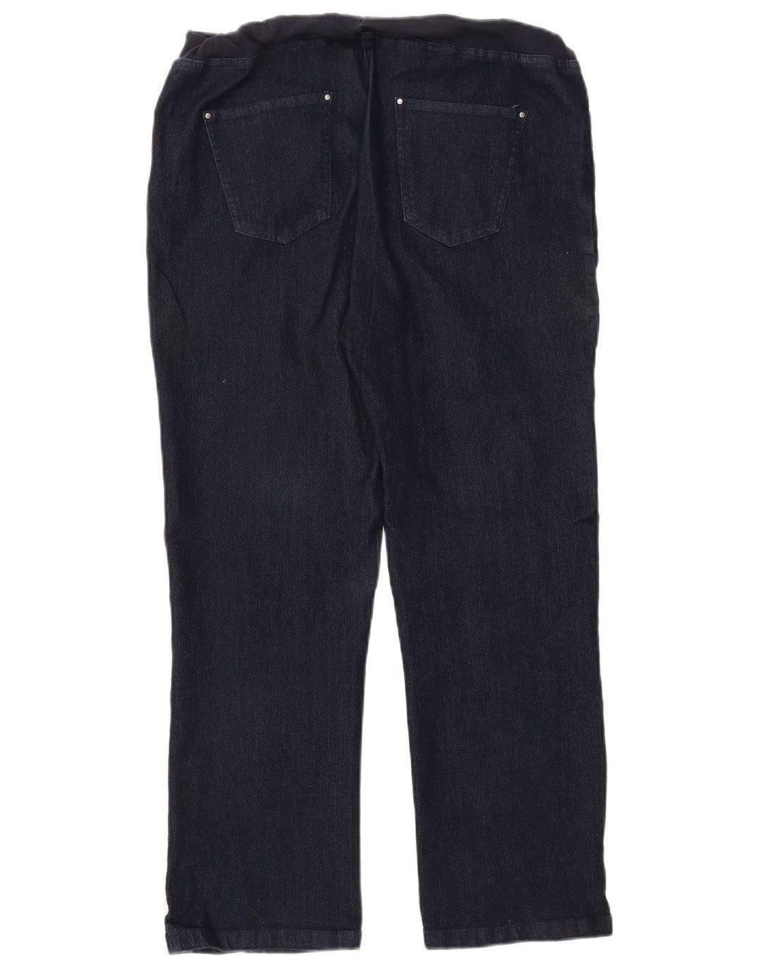 COTTON TRADERS Gerade Damenjeans UK 14 Medium W30 L27 Marineblaue Baumwolle