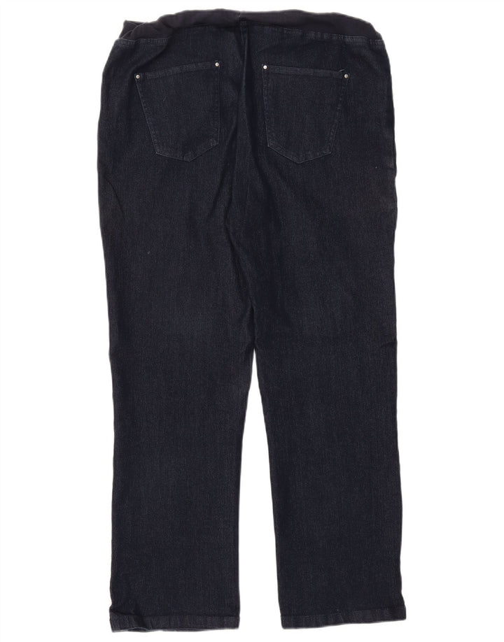 COTTON TRADERS Gerade Damenjeans UK 14 Medium W30 L27 Marineblaue Baumwolle