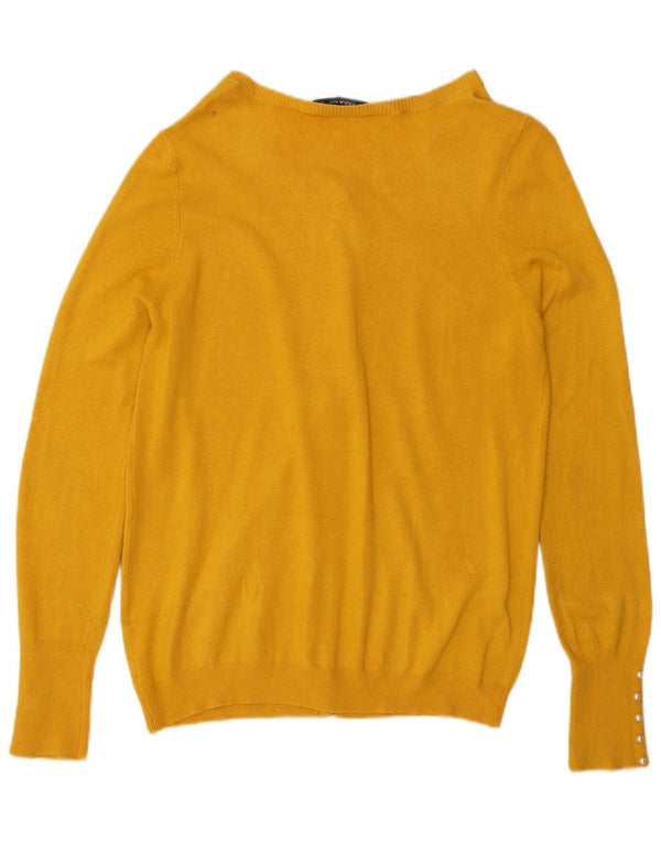 Zara Damen-Cardigan-Pullover UK 14 Large Gelb