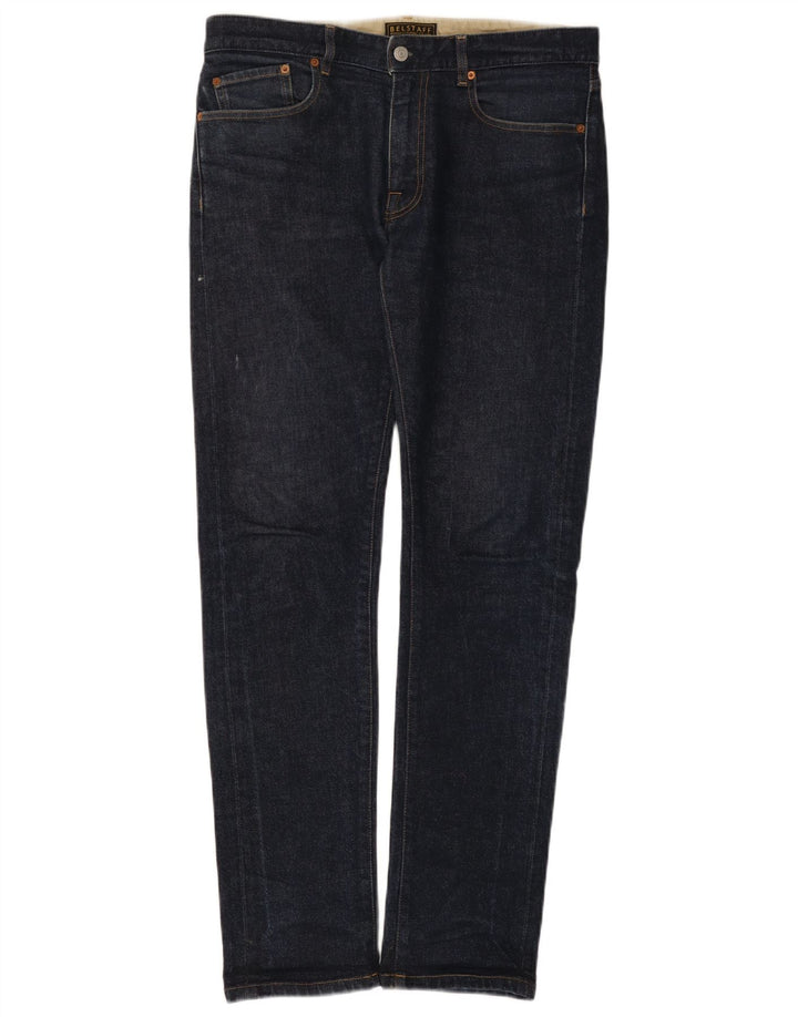 Belstaff Herren Slim Jeans W31 L32 Marineblaue Baumwolle