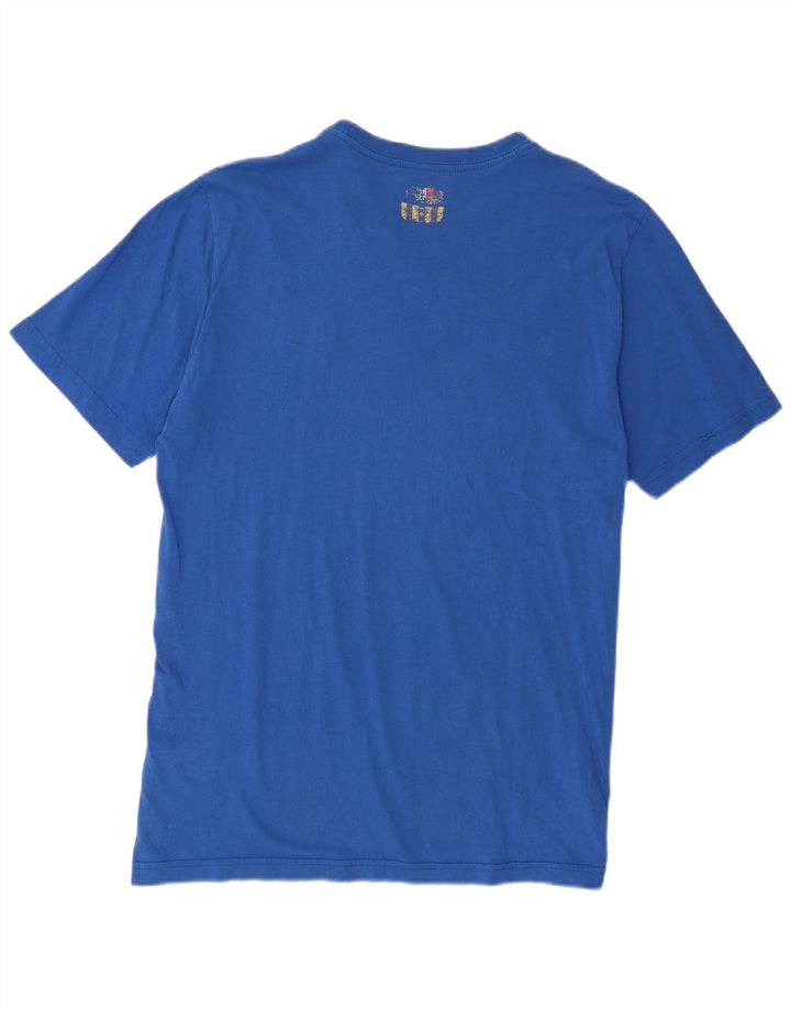 Nike Herren HELLAS VERONA T-Shirt Top Large Blau Baumwolle