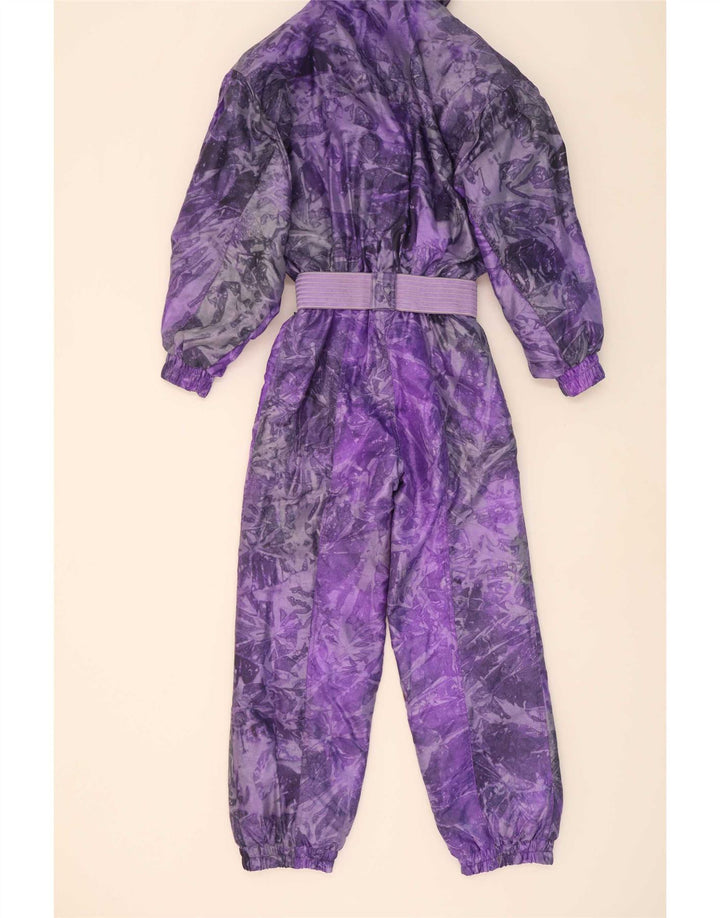 Alasca Damen-Overall mit abstraktem Muster, übergroß, Skioverall, Größe 38, XS, Lila