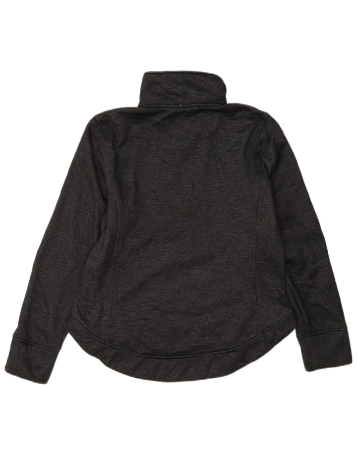 The North Face Damen-Sweatshirt mit Reißverschluss am Hals, UK 14, Mittelgrau