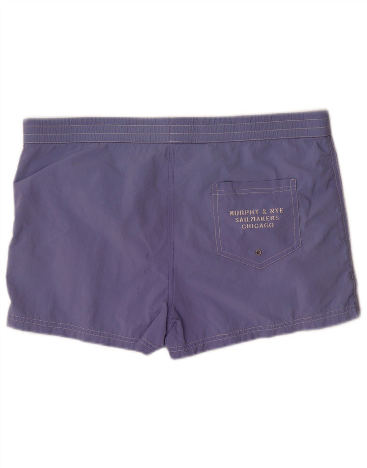 MURPHY & NYE Herren Sailmakers Badeshorts, Größe L, aus blauem Nylon