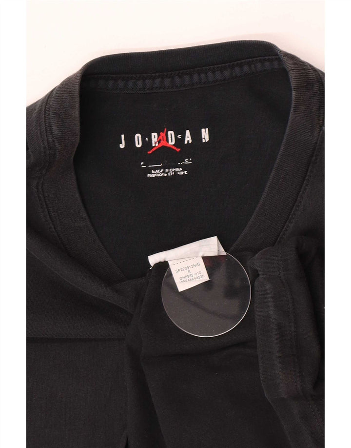 Jordan Herren-T-Shirt mit Grafik, Größe S, schwarze Baumwolle