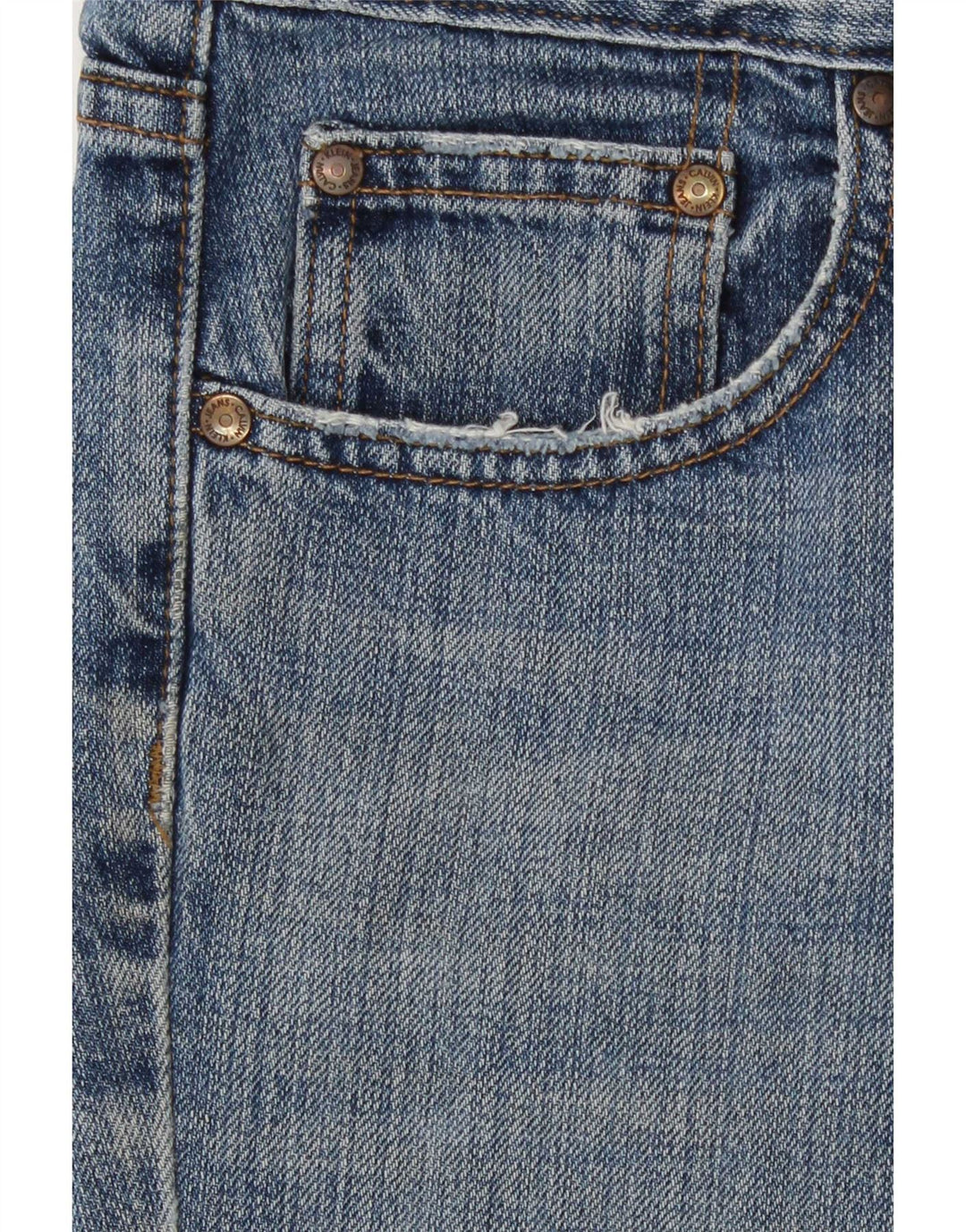 Calvin Klein Damen Bootcut Jeans US 8 Medium W30 L29 Blau