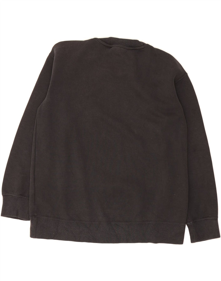 ADIDAS Womens Longline Oversized Sweatshirt Jumper UK 8 Small Black Cotton Vintage Adidas and Second-Hand Adidas from Messina Hembry 