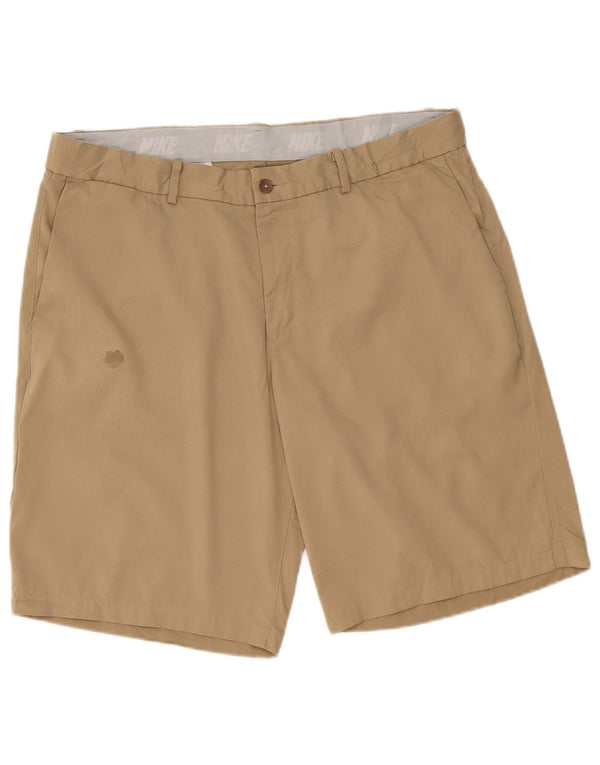 Nike Herren Dri Fit Chino Shorts W36 Large Beige Polyester