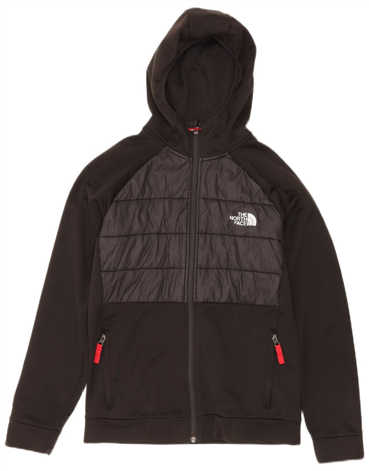 THE NORTH FACE Jungen-Kapuzenpullover mit Reißverschluss, 14–15 Jahre, XL, Schwarz, Farbblock