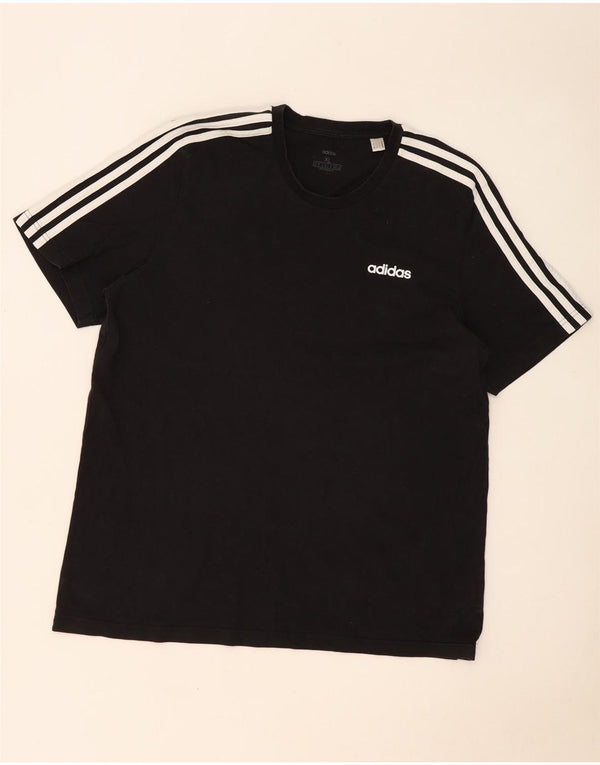 Adidas Herren T-Shirt Top XL Schwarz Baumwolle