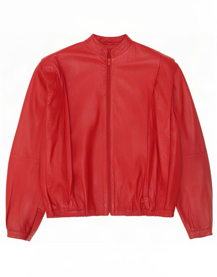 Beged-Or Damen Lederjacke UK 16 Large Rot