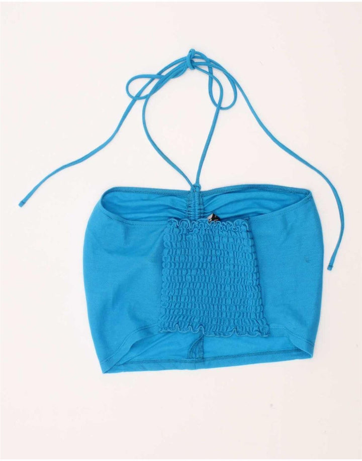 Zara Damen Haltertop Mittelblau Viskose