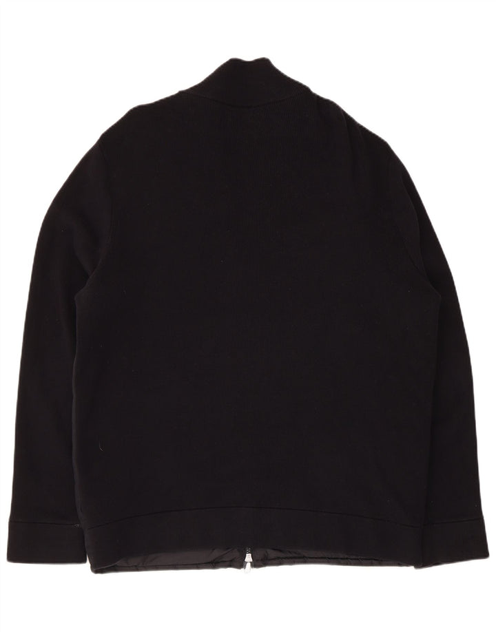 Massimo Dutti Herren Bomberjacke UK 42 XL Schwarz Baumwolle