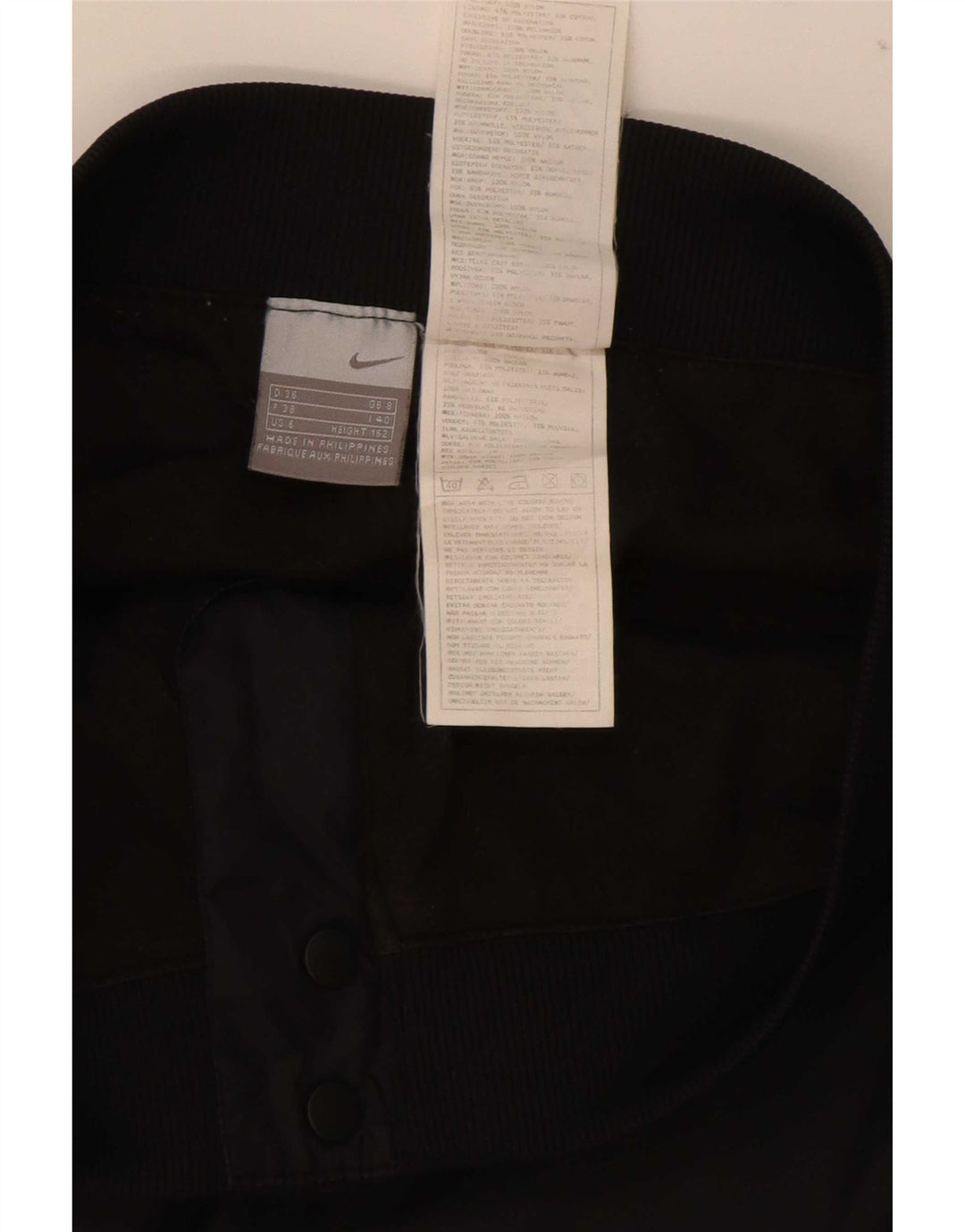 Nike Damen Caprihose UK 8 Small W30 L20 Schwarzes Nylon