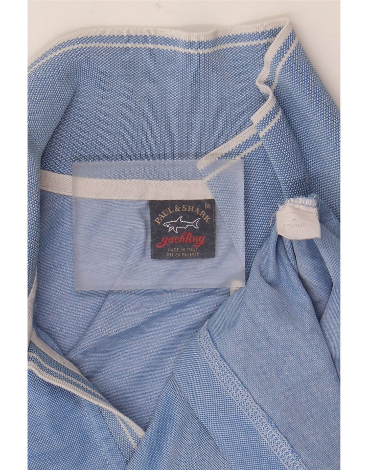 Paul & Shark Herren Poloshirt Mittelblau meliert