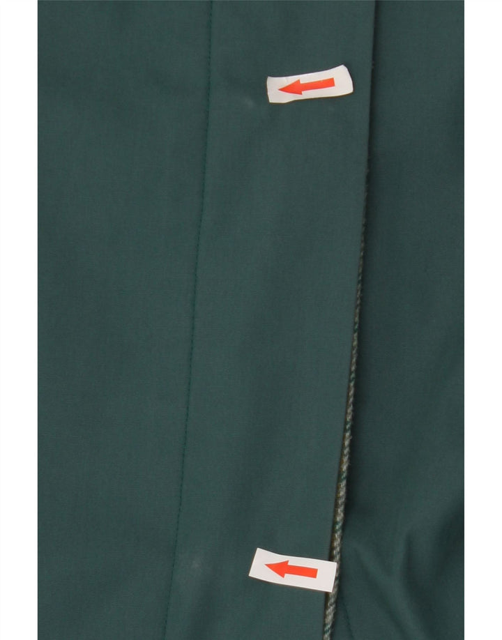 Vintage Damen Mantel IT 55 2XL Grün Polyester