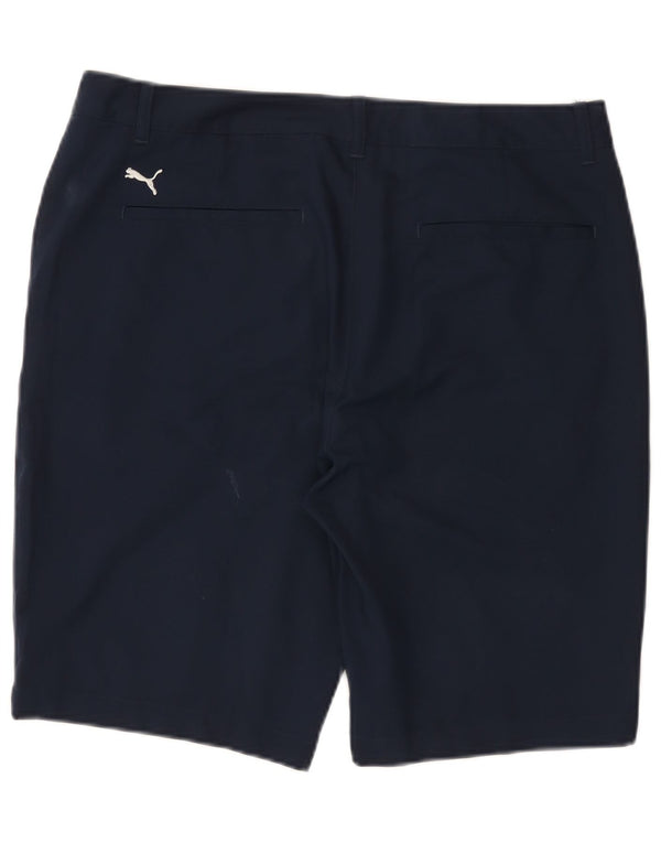 Puma Herren Chino Shorts W34 Large Marineblau Polyester
