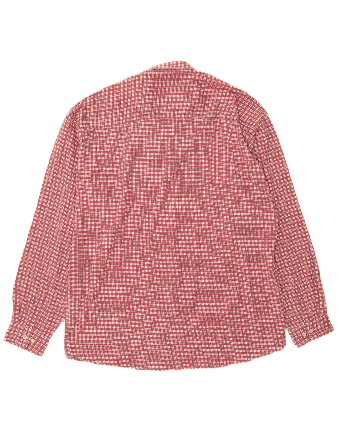 Lerros Herren-Flanellhemd 2XL, rot kariert, Baumwolle